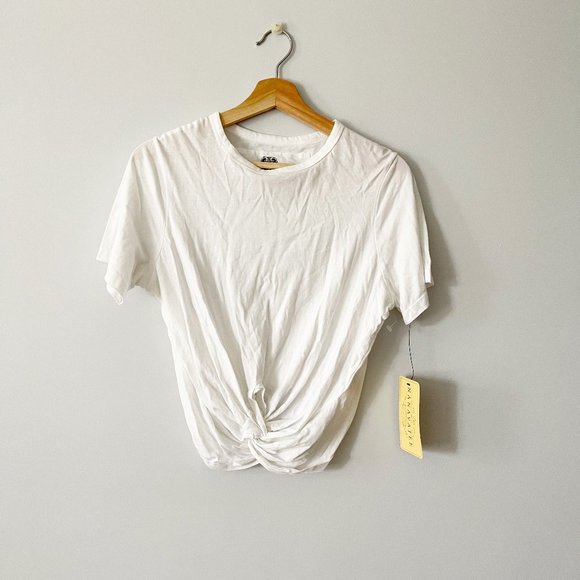 ✨ NWT White Cinched Tee | Nanavatee - Picture 1 of 3